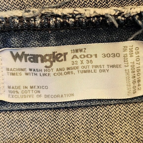 WRANGLER Straight Leg 100% Cotton Jeans - 32 x 36 - Picture 6 of 6